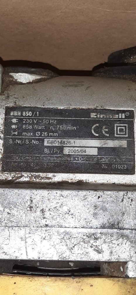 Перфоратор Einhell bbh 850/1 + дрель, Под ремонт