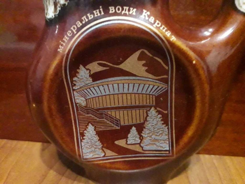 Чашка поилка бюветница. Підставка для ножів дерев'яна.