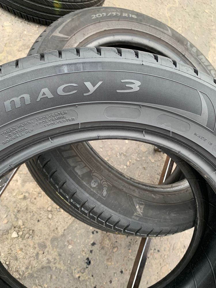 Шини 205/55 R16 пара Michelin 2021p літо 6,6мм