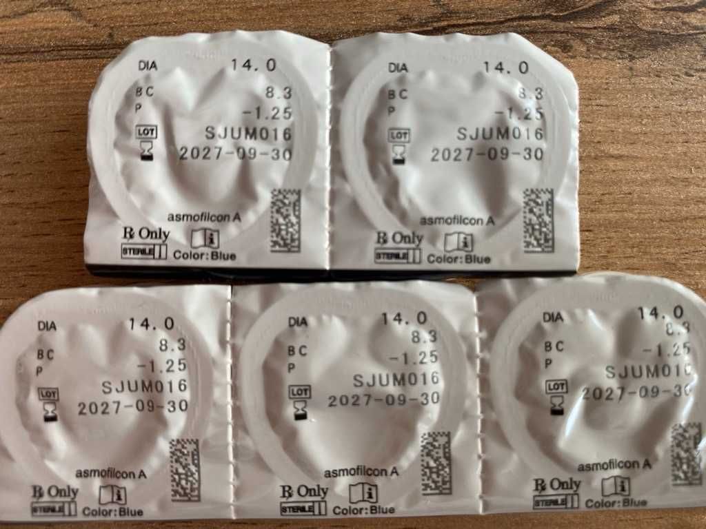 Soczewki Kontaktowe Evolution, miesięczne,-1,25, krzywizna 8,3 5 sztuk