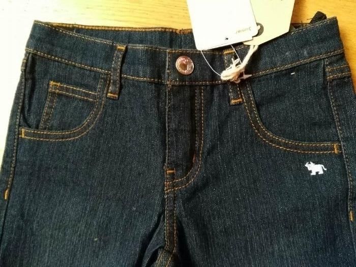 nowe dziewczęce jeansy firmy giordano denim, rozm. 110