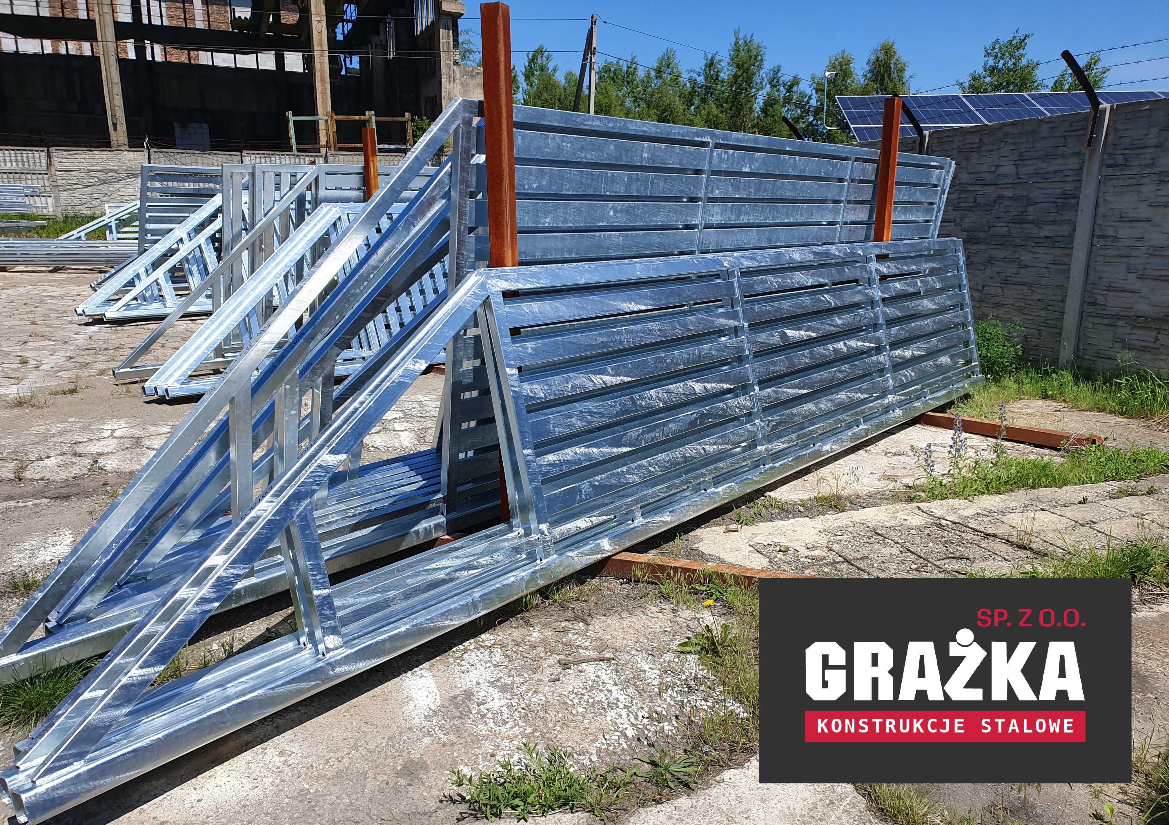 Brama przesuwna 5m x 1,42m profil poziom. 80x20mm PRODUCENT