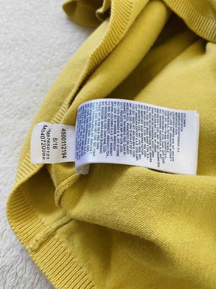 Sweter z dekoltem w kształcie litery V Tommy Hilfiger 34 (XS) bawełna