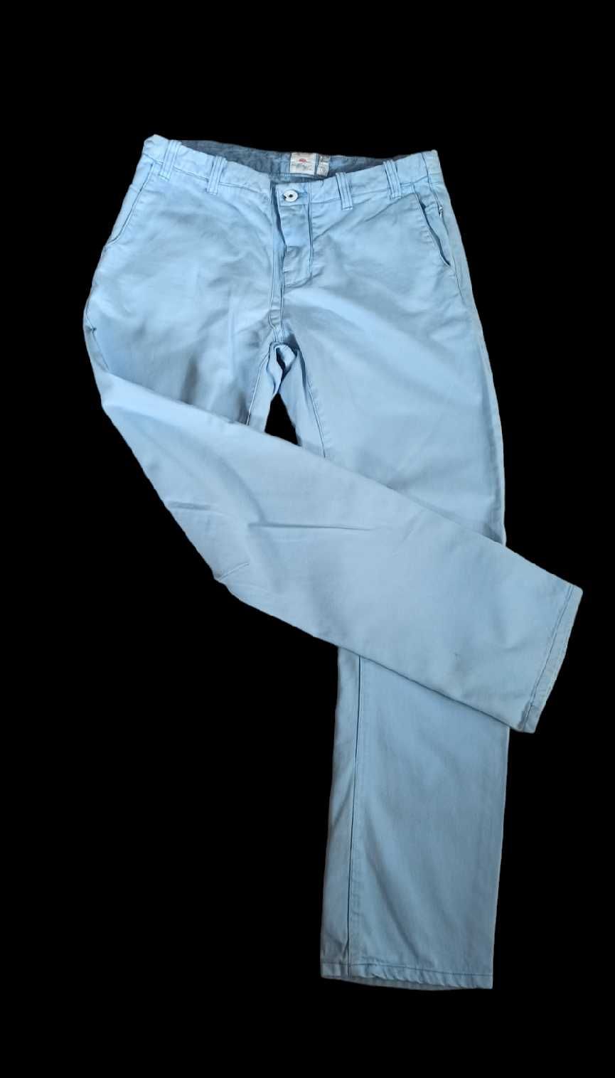spodnie chinosy jeansy gołębi błękit unisex WinWin