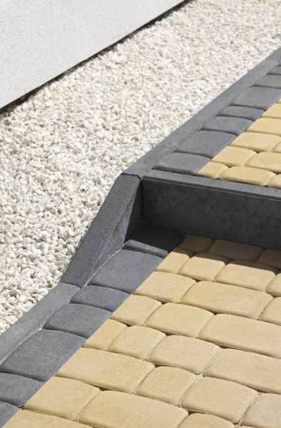 Obrzeże Trawnikowe krawężnik obrzeża bruk grys ziemia ogród beton żwir