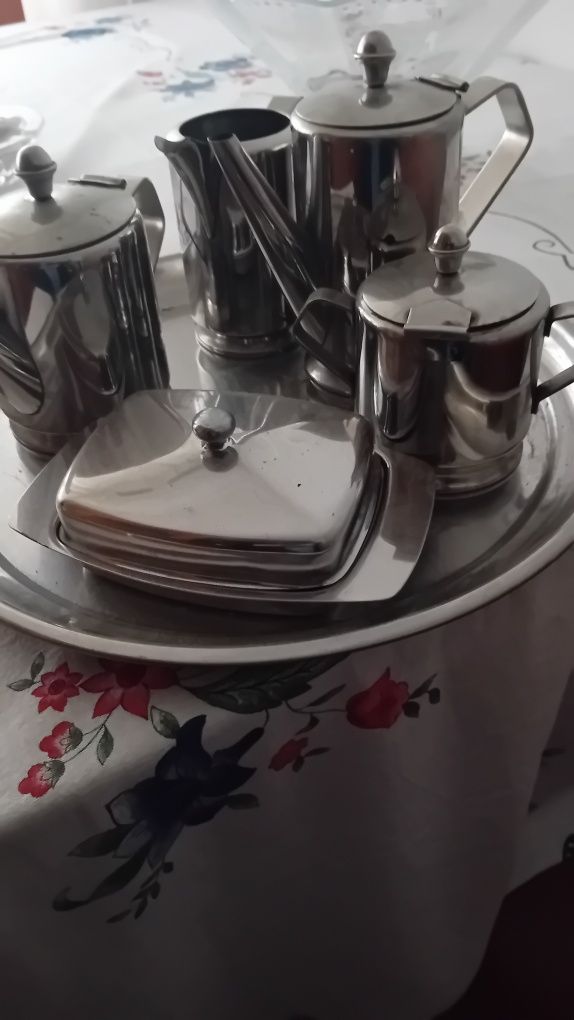 Serviço de café em inox