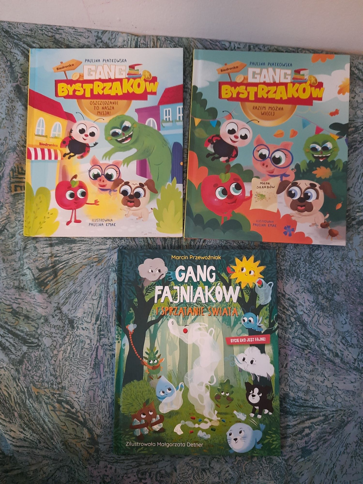 Gang fajniaków 3 książki + maskotki