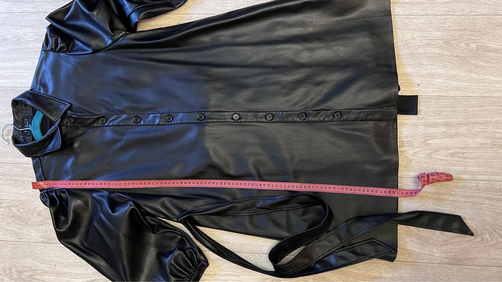 Плаття із еко шкіри , чорна сукня ,рощмір s/m навіть L