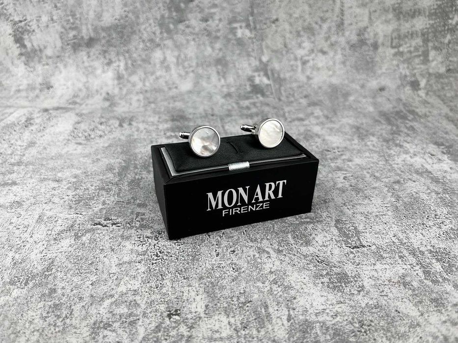 Srebrne spinki prawdziwą perłą mother of pearl zapinki koszulowe ślub