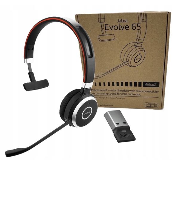 Bezprzewodowy Zestaw Słuchawkowy z Mikrofonem Jabra Evolve 65 Mono