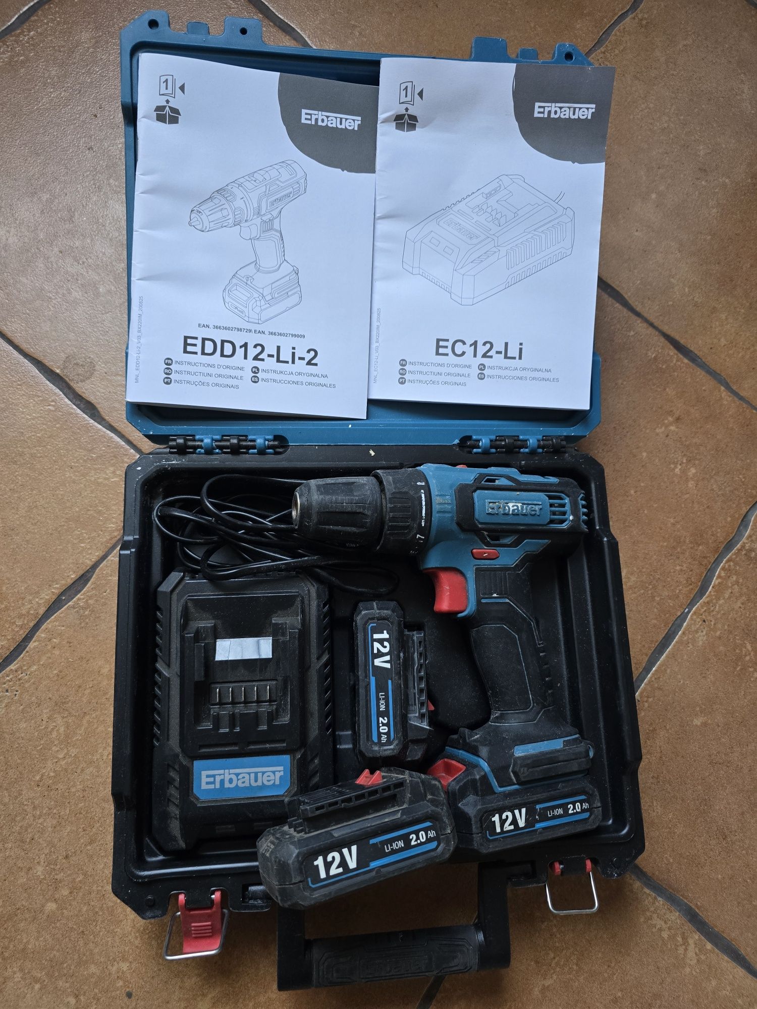 Erbauer wkrętarka 12v