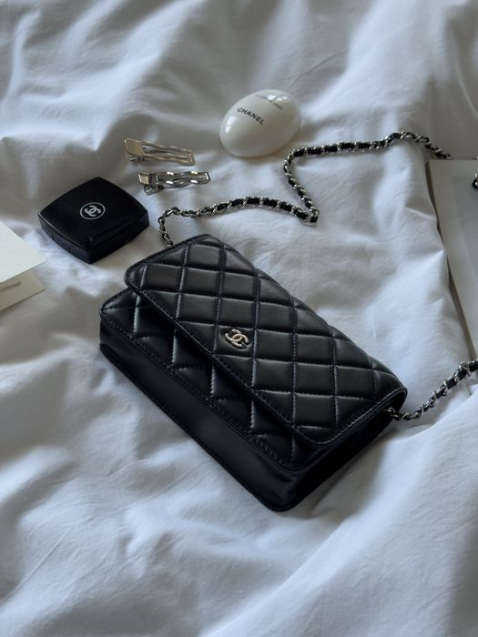 Сумка Chanel Classic Wallet on Chain Quilted Caviar Black