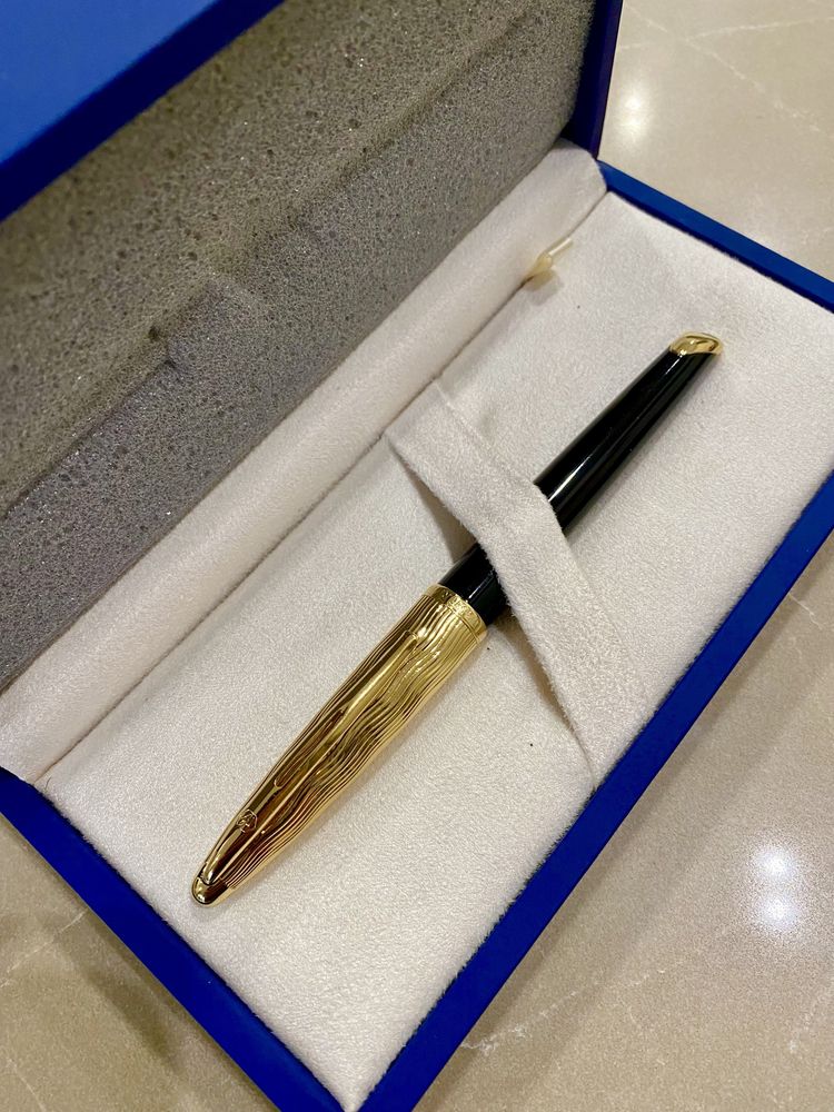 Перьевая ручка Waterman CARENE Essential Black/Gold FP 11 204 НОВАЯ