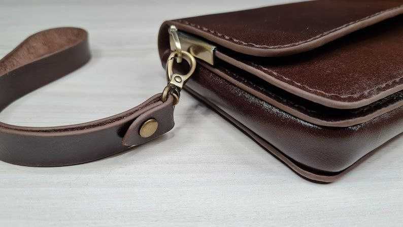 Клатч барсетка шкіряна чоловіча ручної роботи