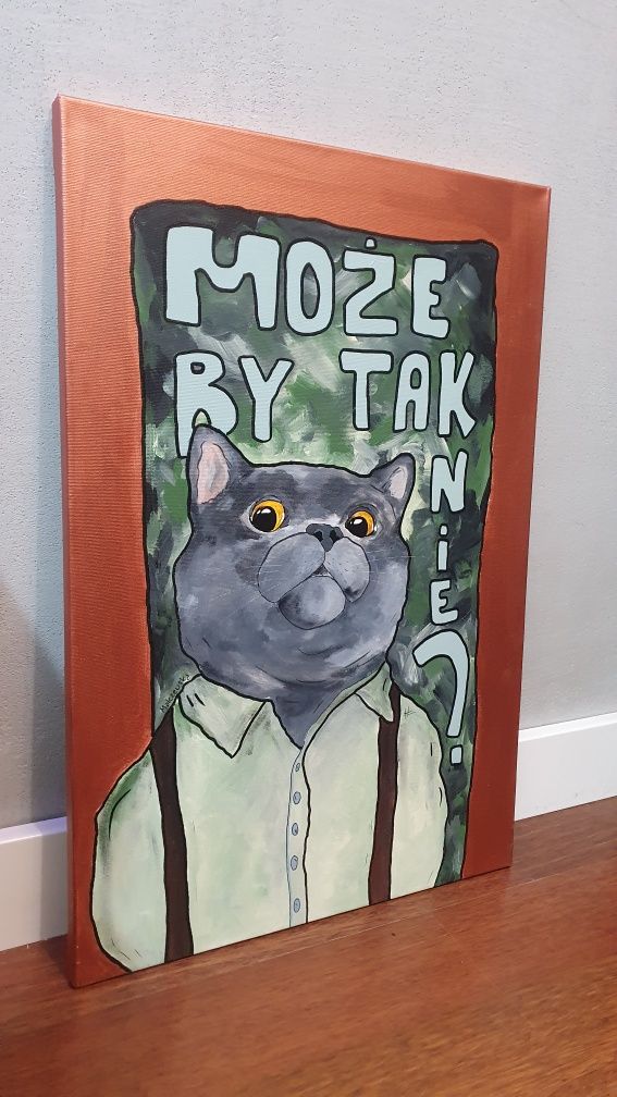 Obraz Kot Brytyjski 40x60cm akryl