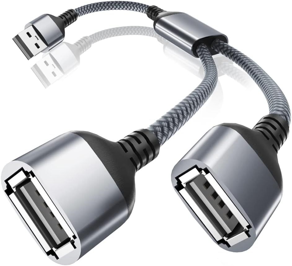 Kabel rozdzielający USB, podwójny przedłużacz portu USB