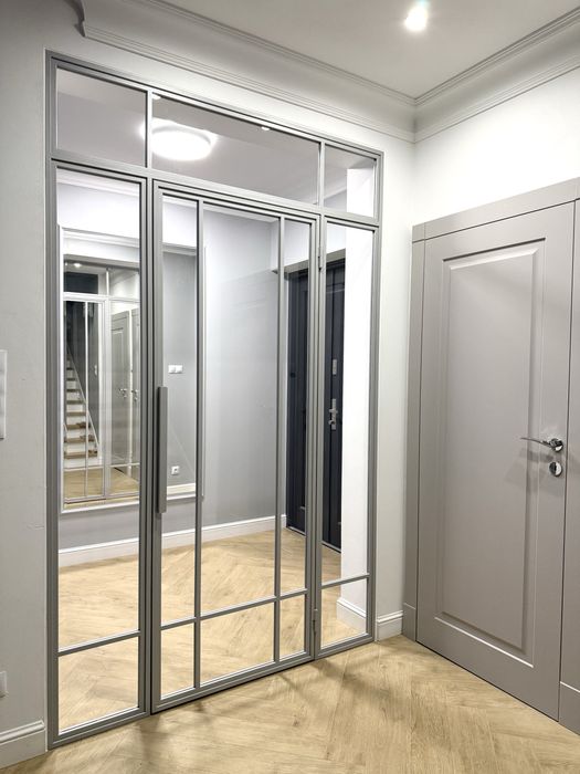 Drzwi Loftowe.  Ścianki działowe  . Wyroby Loftowe . Lustro Loft