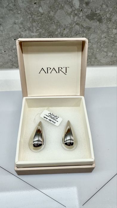 Kolczyki srebrne łezki Apart
