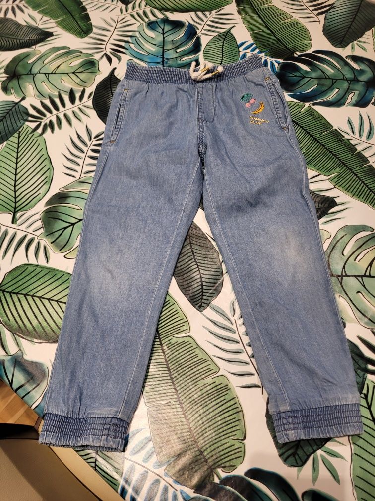 Cool Club cienkie jasnoniebieskie jeansy dziewczęce r.116cm