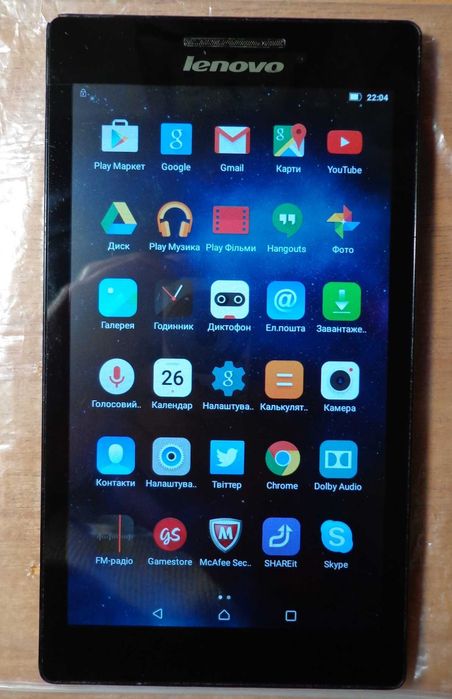 Планшет 7" Lenovo A7-20.
