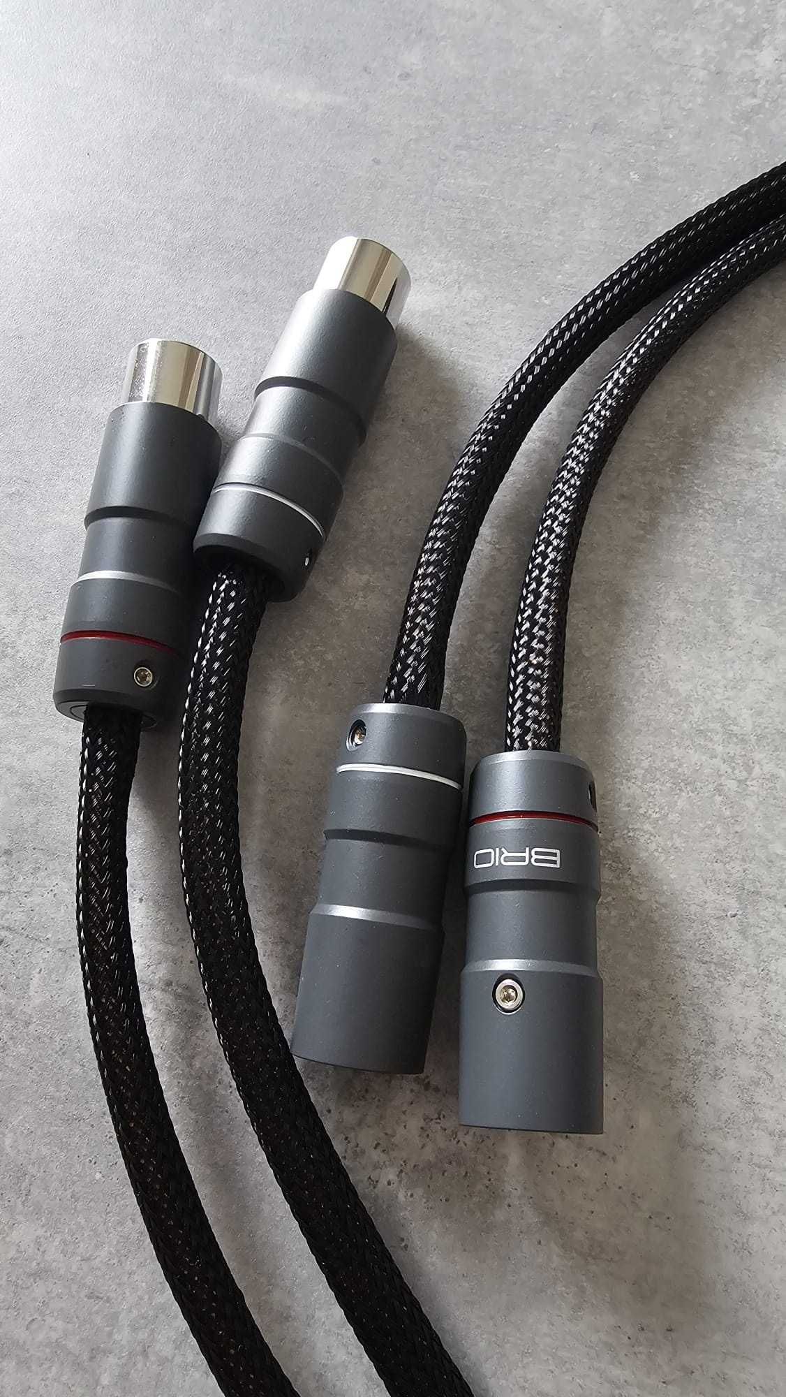 Interkonekt XLR 2 x 1m Hanz Martin.Czyste srebro. Okazja, Nowy! Hi-End