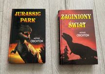 2 Książki: Jurassic Park i Zaginiony Świat