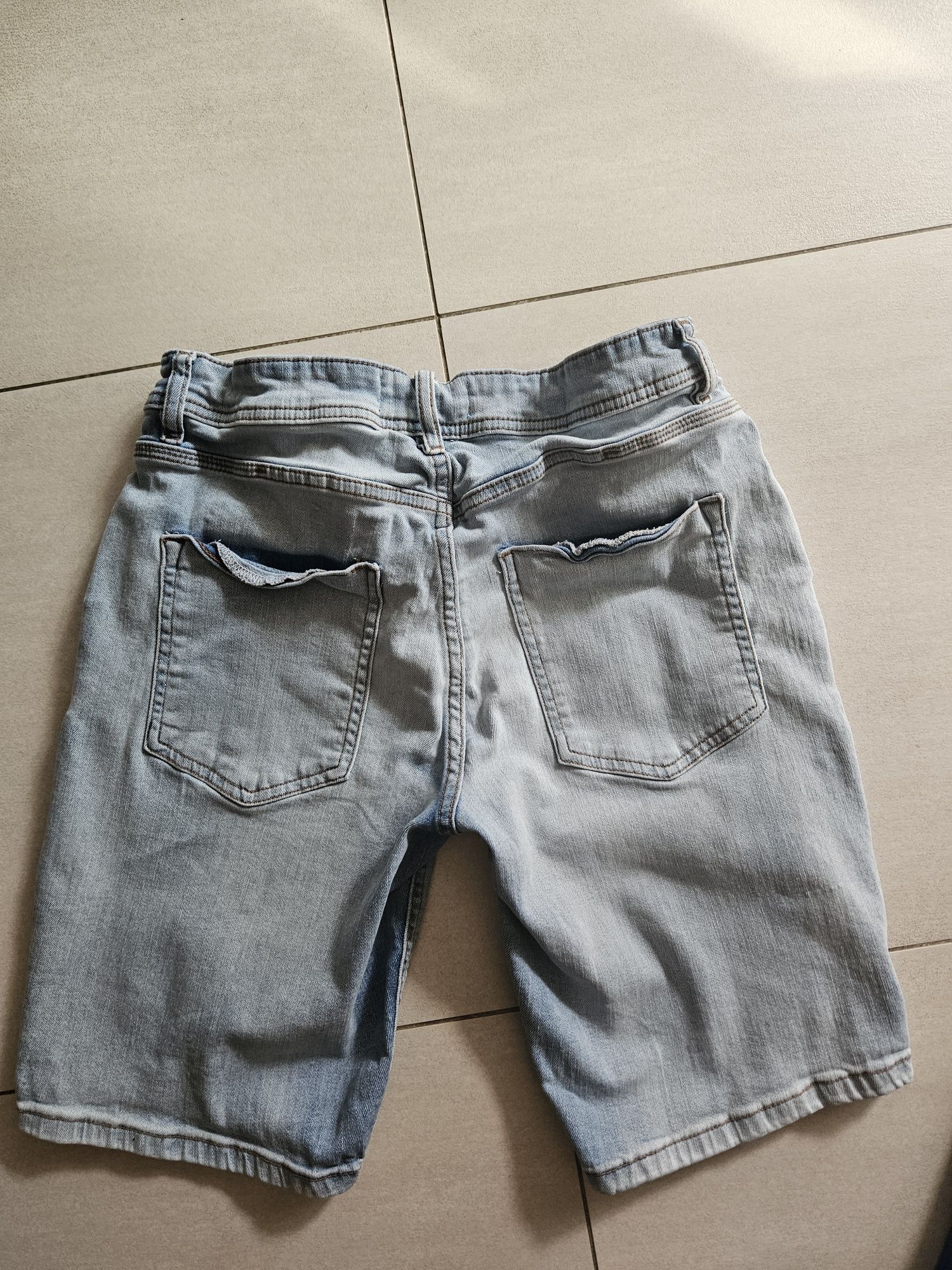 Spodenki jeansowe z elastyna House slim 30 pasuje na L
