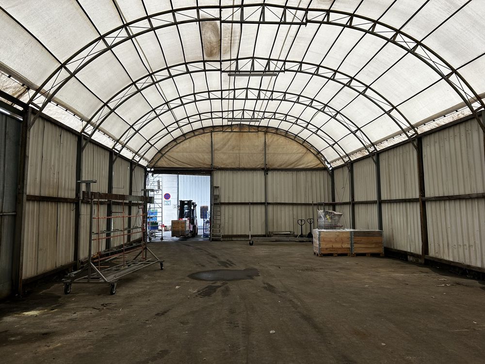 Hala Namiotowa 252m2 SOLIDNA Garaż Gotowa do Ponownego Montażu TRANSPO