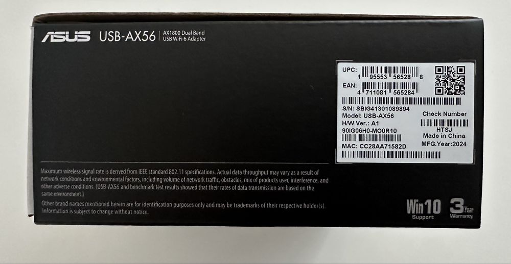 USB-адаптер мережі WiFi Asus USB-AX56