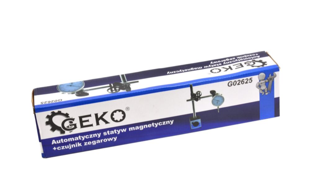 Индикатор часовой 10/0,01 мм на магнитной подставке Geko 02625