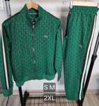 Dres męski Lacoste monogram zielony