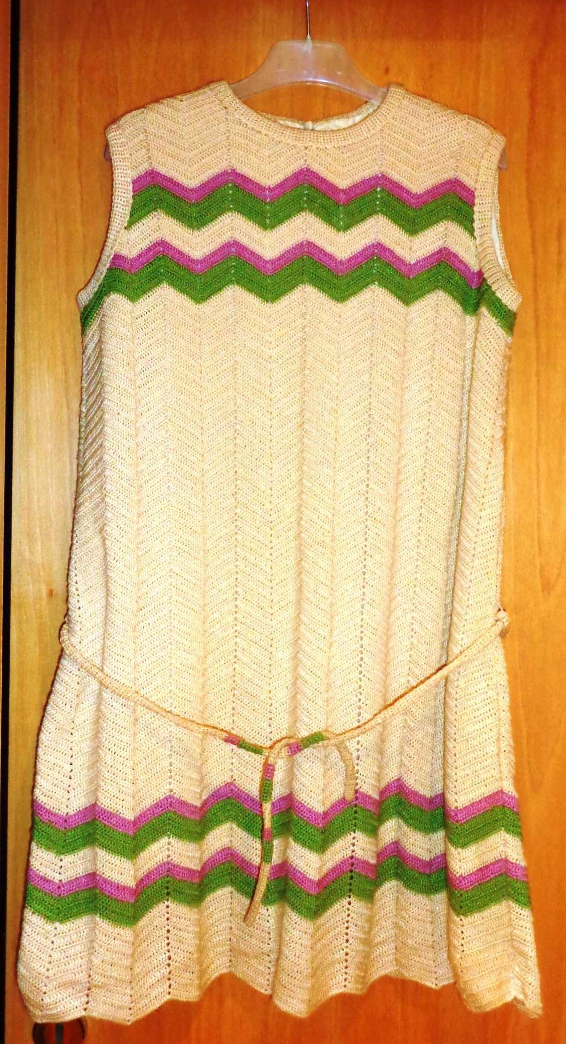 Vestido em crochet vintage