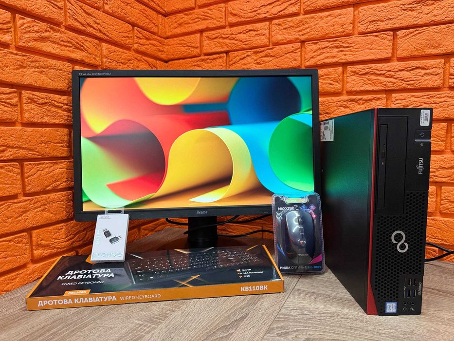 комплект: ПК i5-6400, 8, 120 + Монітор 24" 1920х1080 VA+ WiFi, BT