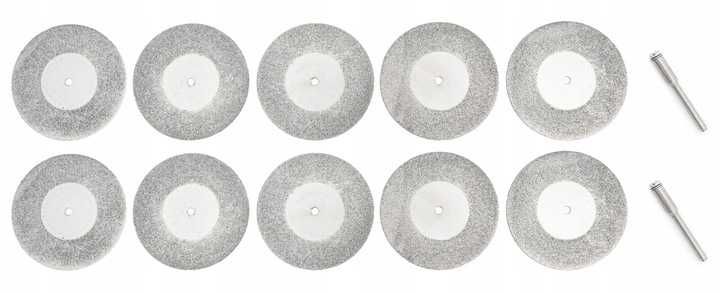 TARCZE Diament Tnące 22mm MINI SZLIFIERKA 10 sztuk 2 x trzpień 35mm