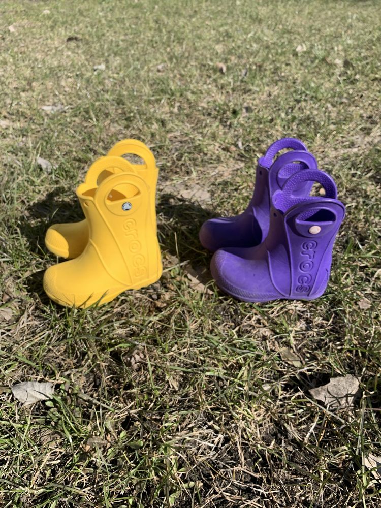 Детские резиновые сапожки Crocs C7