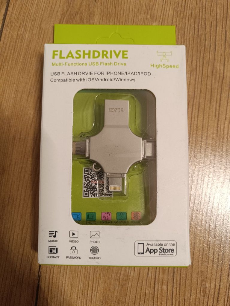 Pendrive, pamięć USB 4w1 FLASH DRIVE 512GB LUMROK