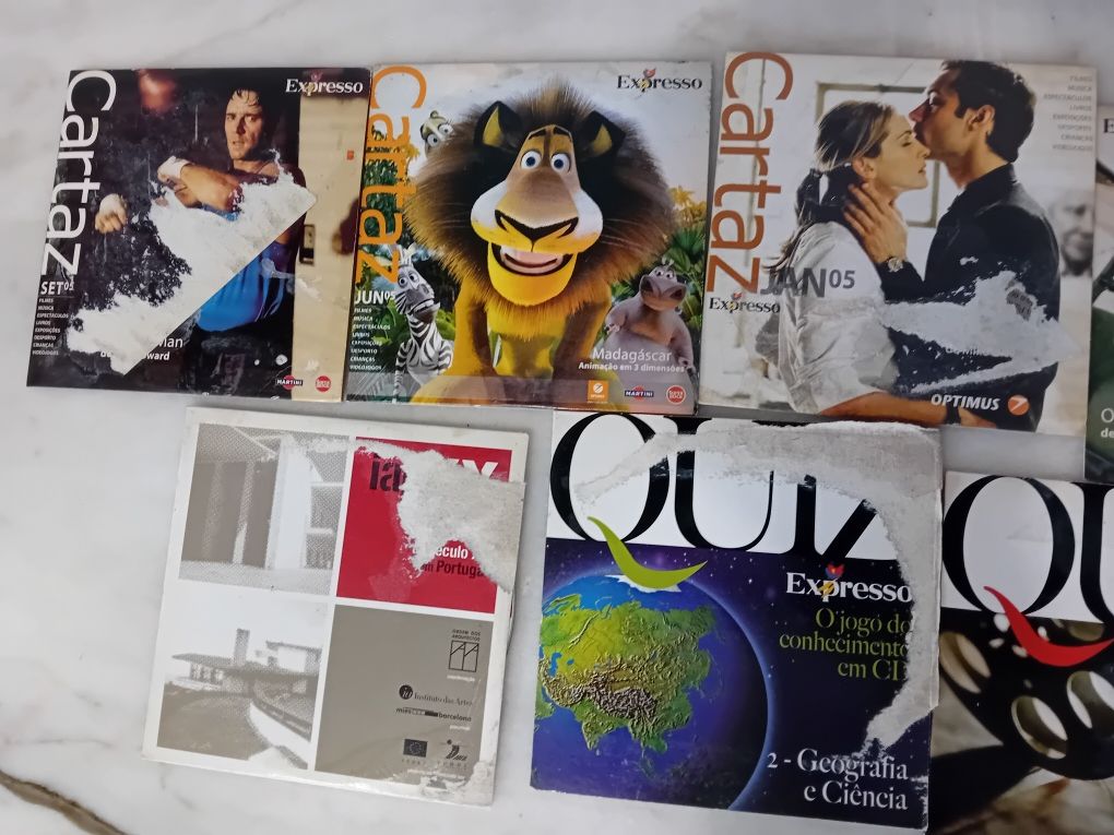 Conjunto de 9 Cds Rom Diversos Expresso