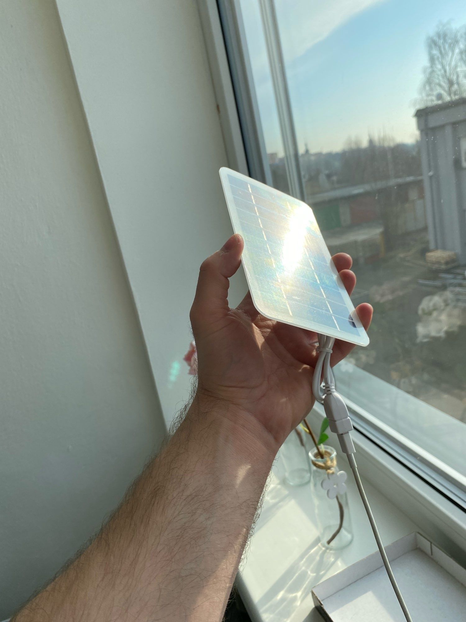 Painel Solar USB para carregamento de baterias e power bank