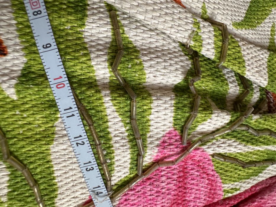 Piękna torba letnia kwiaty bambusowe raczki marconi