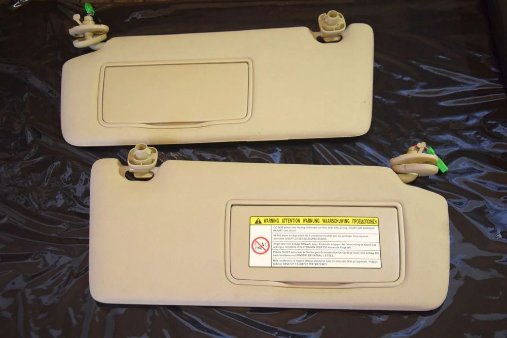 Honda Civic VIII UFO 06-11 Daszek KREMOWY BEŻOWY EU osłona przeciwsłoneczna PRAWY / LEWY