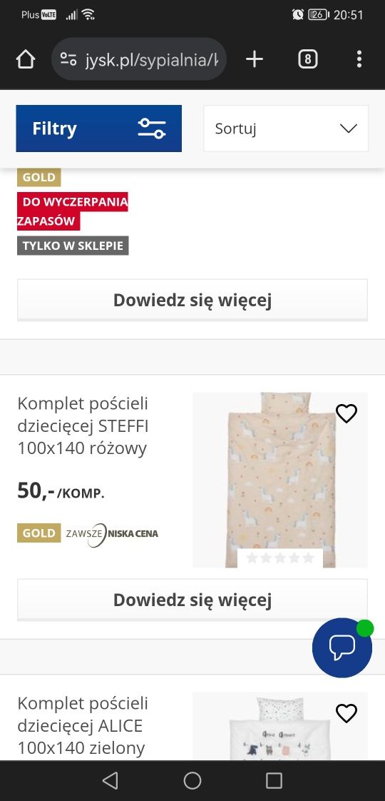 Trzy komplety pościeli dla dziecka. Pościel 100x140