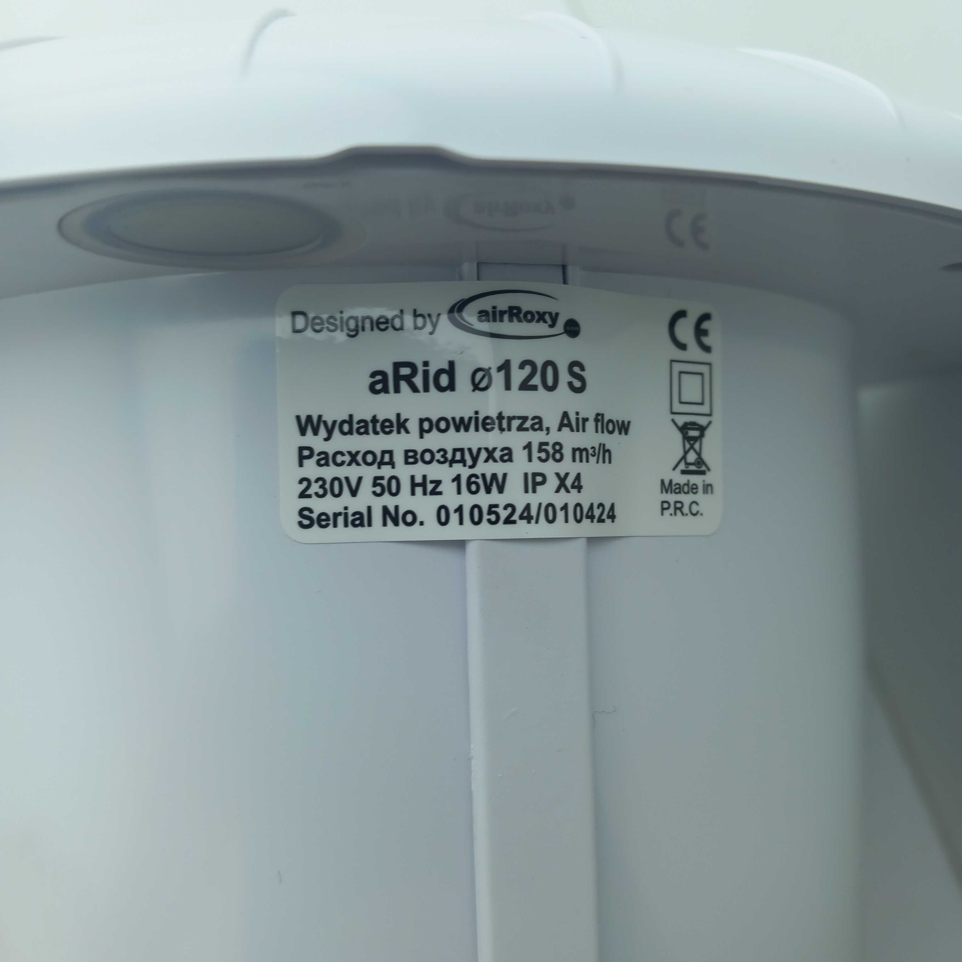 Wentylator łazienkowy airRoxy 120 mm