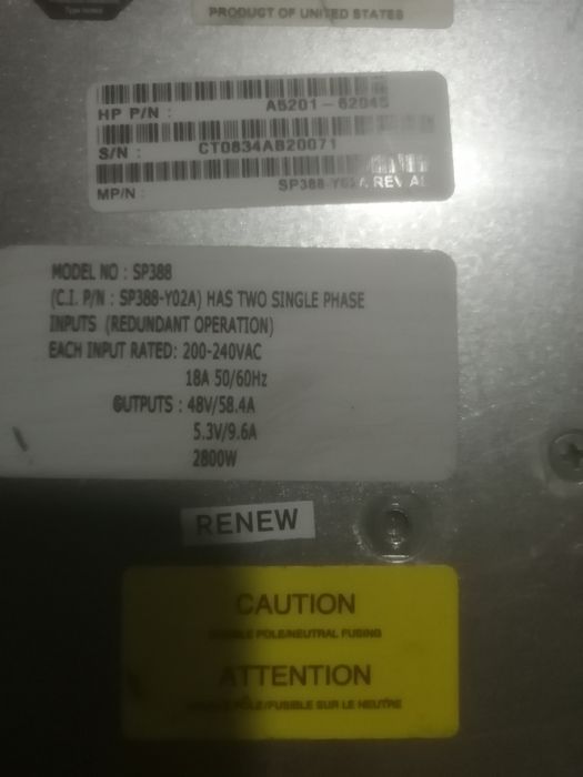 Блок питания 48в 58А