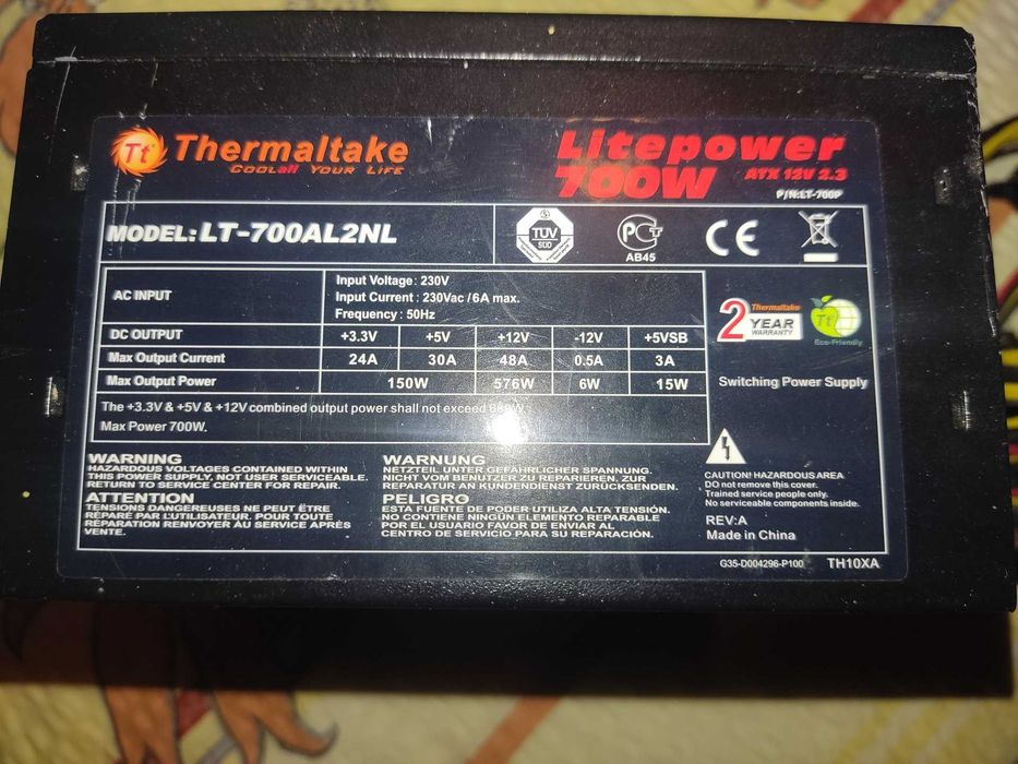 Zasilacz Thermaltake Litepower 700W LT-700AL2NL
