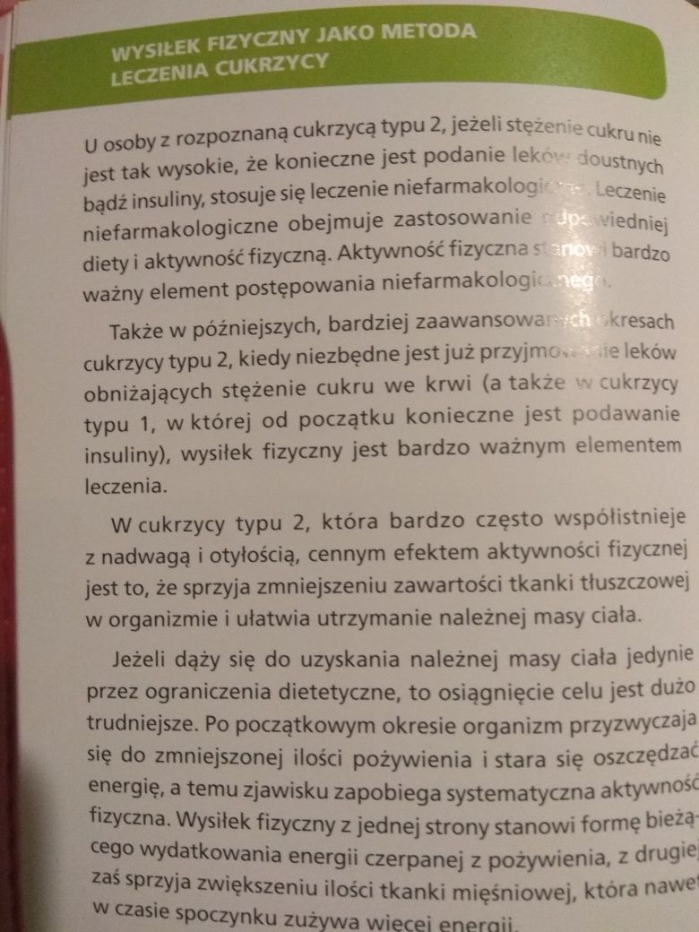 Książka " Wysiłek fizyczny w cukrzycy"