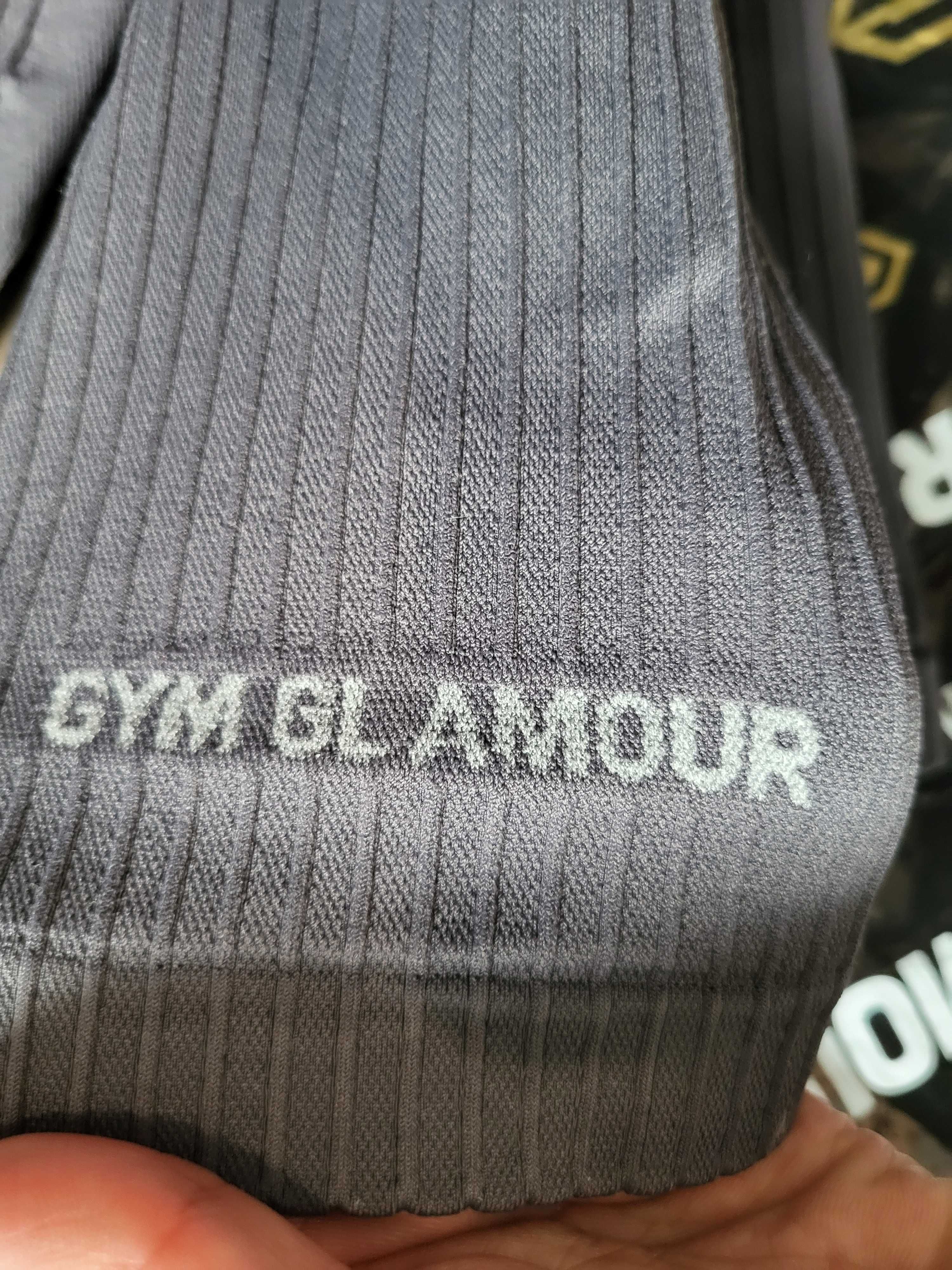 Legginsy sportowe Gym Glamour push up 2 Grey Nowe