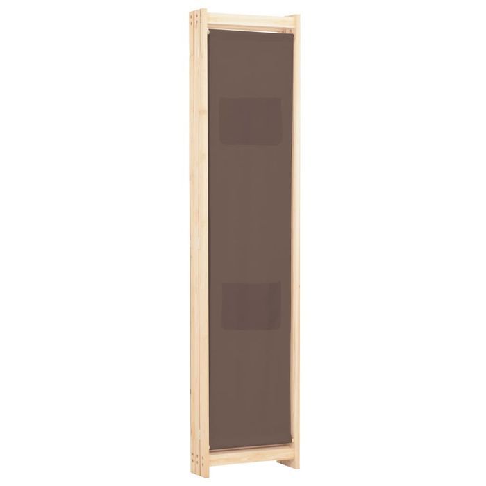 Vidaxl Parawan 3-Panelowy, Brązowy, 120X170X4 Cm, Tkanina