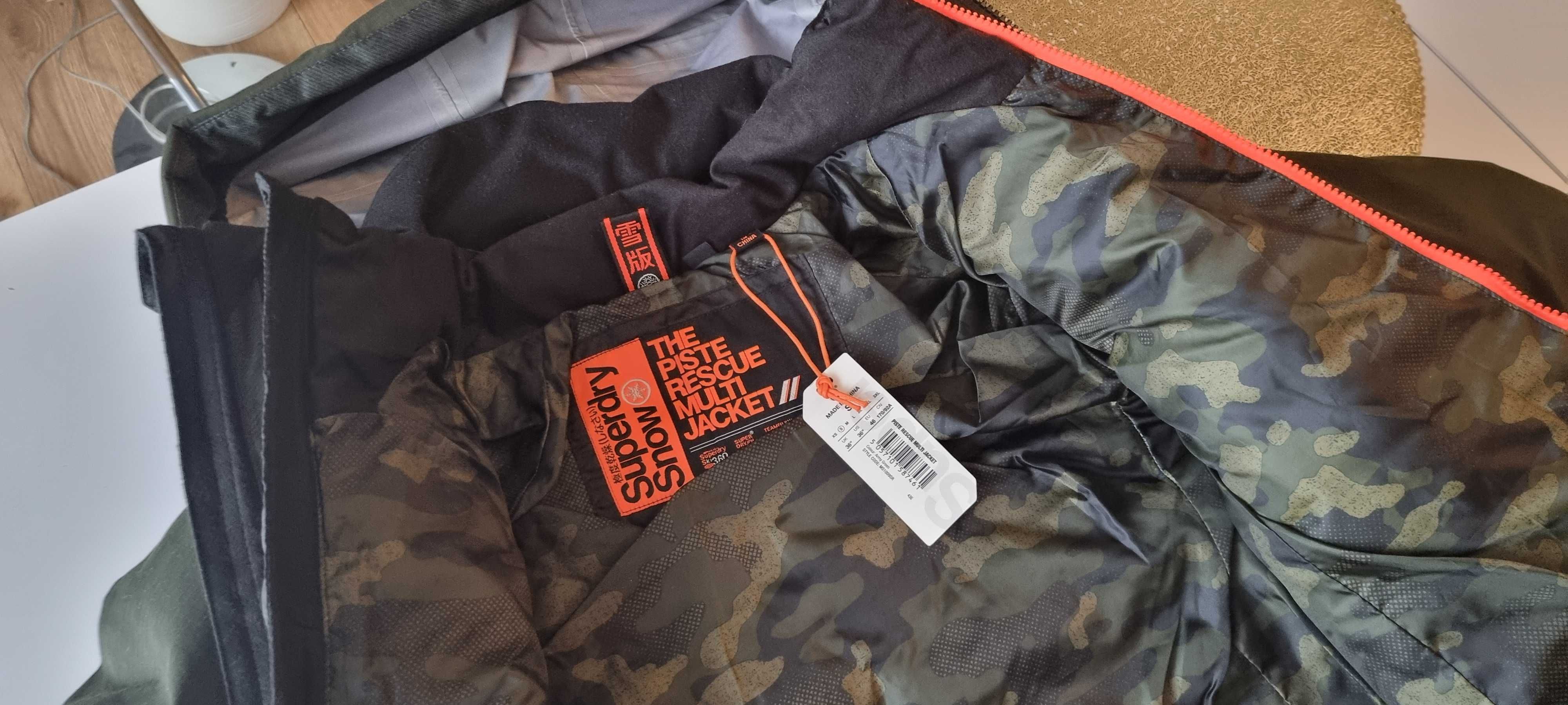 Męska wielofunkcyjna kurtka Superdry Piste Rescue 3w1, męska, nowa