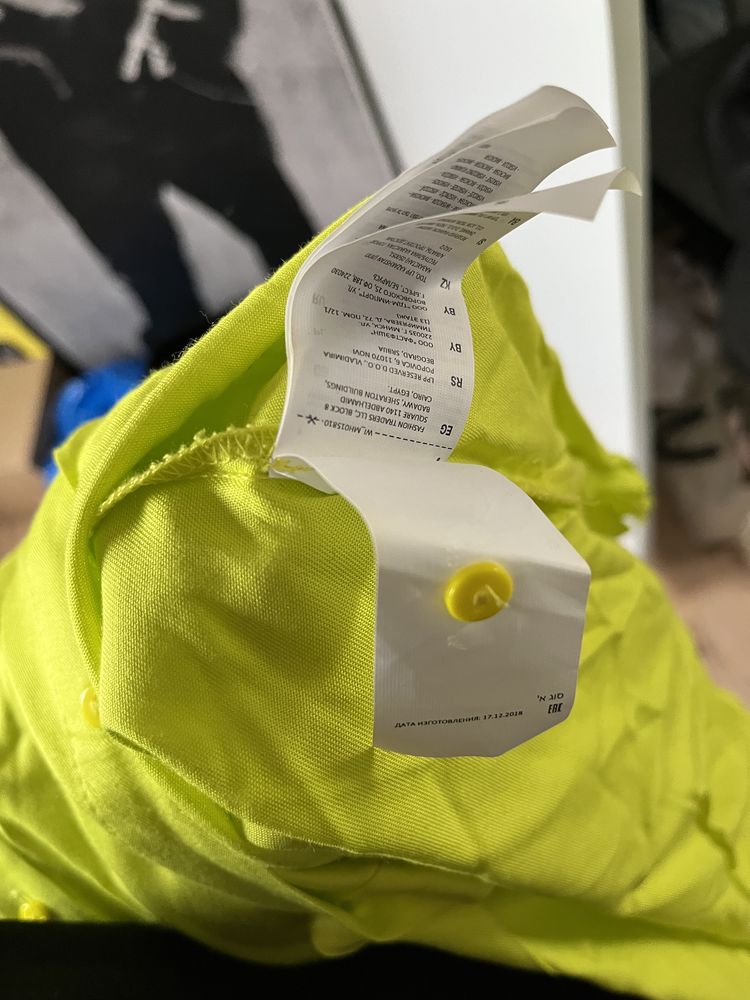 Koszulowa sukienka Mohito rozm. 36 rozpinana, kolor kanarkowy