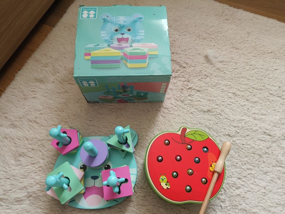 Drewniana zabawka zręcznościowa